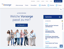 Tablet Screenshot of ihre-vorsorge.de